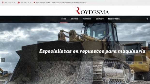 Roydesma, Especialistas en repuestos para maquinaria pesada